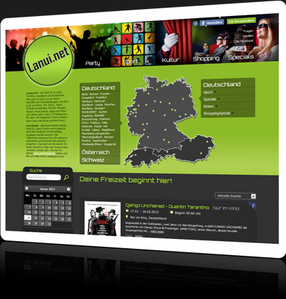 Lanui.net - Veranstaltungskalender f�r Deutschland, �sterreich und die Schweiz